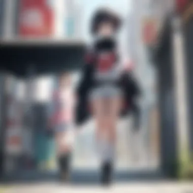 Cinematic Moments in Anime Cinematic composition showcasing a pivotal moment in an anime episode