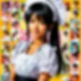 A detailed view of the Maid Sama poster highlighting key artistic elements.