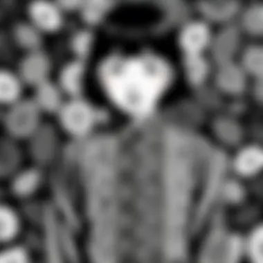 Intricate Illustrations by Junji Ito A close-up of Junji Ito's intricate illustrations showcasing his unique style
