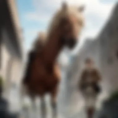Dynamic Scene from Attack on Titan OVA A dynamic scene from Attack on Titan showcasing the intense moments of the OVA.