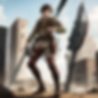 Survey Corps in Combat Art showcasing the Survey Corps in action