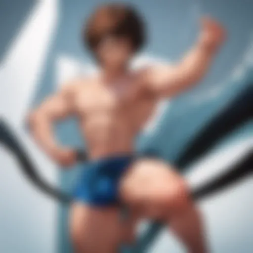 The protagonist of Baki showcasing his fighting prowess