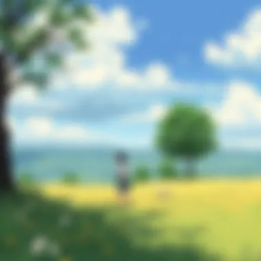 Landscape Symbolizing Life Transitions A beautiful landscape from the Clannad series symbolizing life transitions