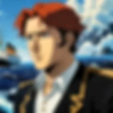 Cultural Context of Titanic Confrontations An artistic depiction of the cultural influences in anime storytelling.