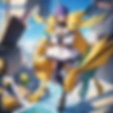 A visual depiction of Digimon in various evolutionary stages