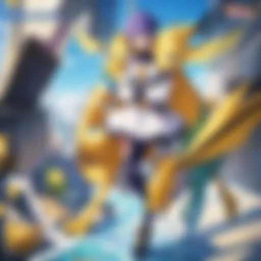 A visual depiction of Digimon in various evolutionary stages