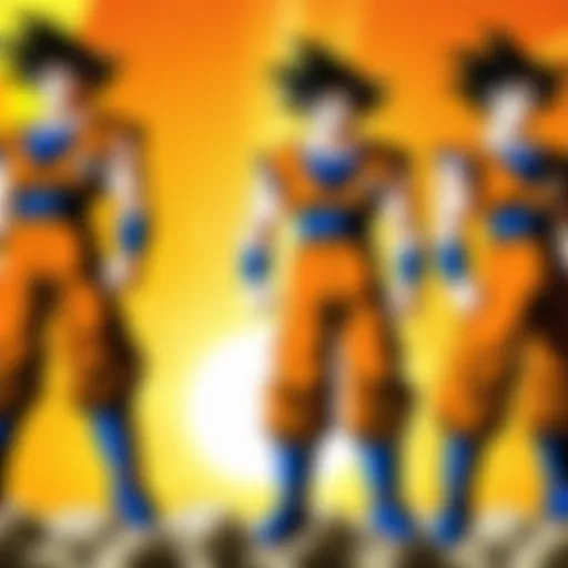 The journey of Goku through the Dragon Ball series