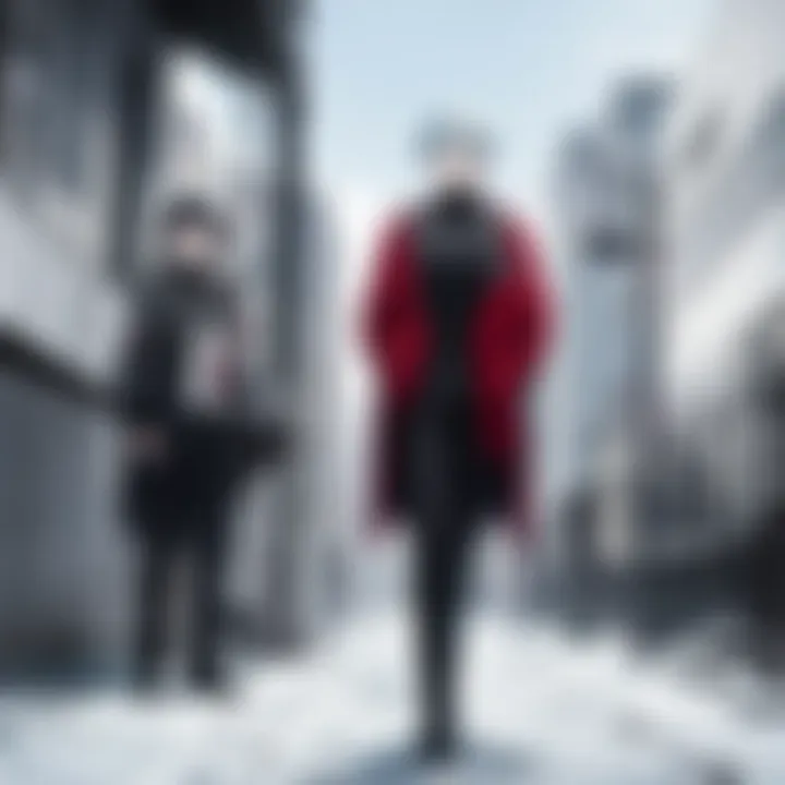 Artistic depiction of the thematic elements present in Tokyo Ghoul.