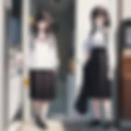 Illustration showcasing traditional doujinshi art styles