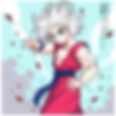 Fan art representing the global impact of the DBS manga community