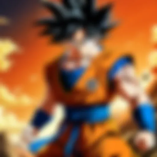 A captivating scene from Dragon Ball showcasing Goku in action