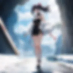 A captivating scene from a classic anime series showcasing unique artistic style