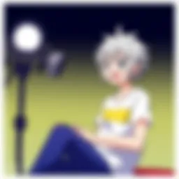 Voice actor performing in a studio