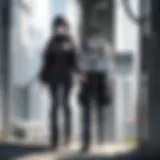 Dynamic representation of the protagonist in action