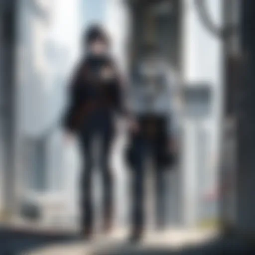 Dynamic representation of the protagonist in action