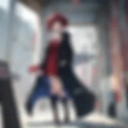 A captivating moment from a thought-provoking anime series