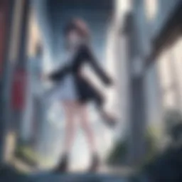 A dramatic scene from a leading anime series showcasing intense character emotions.