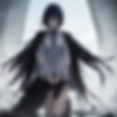 Eerie Landscapes in Horror Anime A haunting scene from a classic horror anime showcasing eerie landscapes.