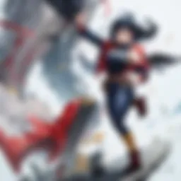 Symbolic representation of heroism in My Hero Academia
