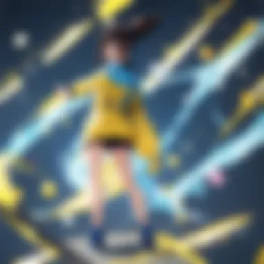 Pikachu showcasing its iconic electric move