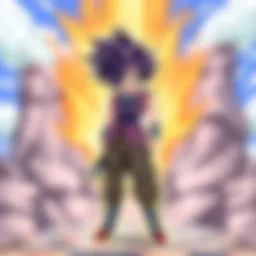 A visual representation of the main characters in Super Dragon Ball Heroes showcasing their unique powers.