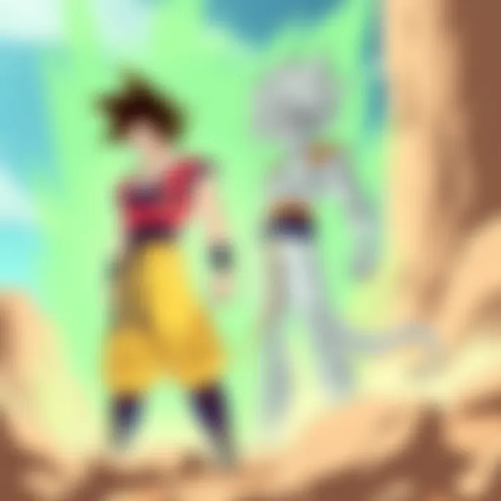 An artistic depiction of the thematic elements present in Super Dragon Ball Heroes, illustrating the series' key messages.