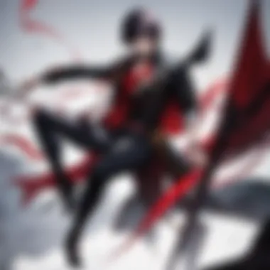 Embodiment of Fury: Tybalt's Persona Symbolic representation of Tybalt's fierce nature through a dramatic posture