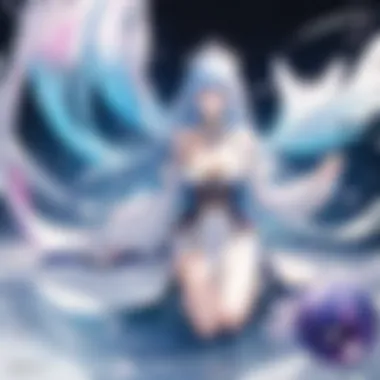 The Psychic Princess in a Fantastical Realm A psychic princess using her powers in a fantastical landscape