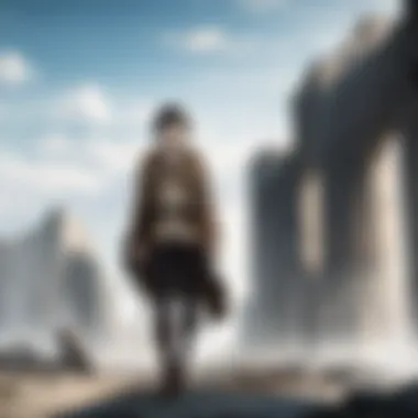 The haunting landscape of the walls in Attack on Titan