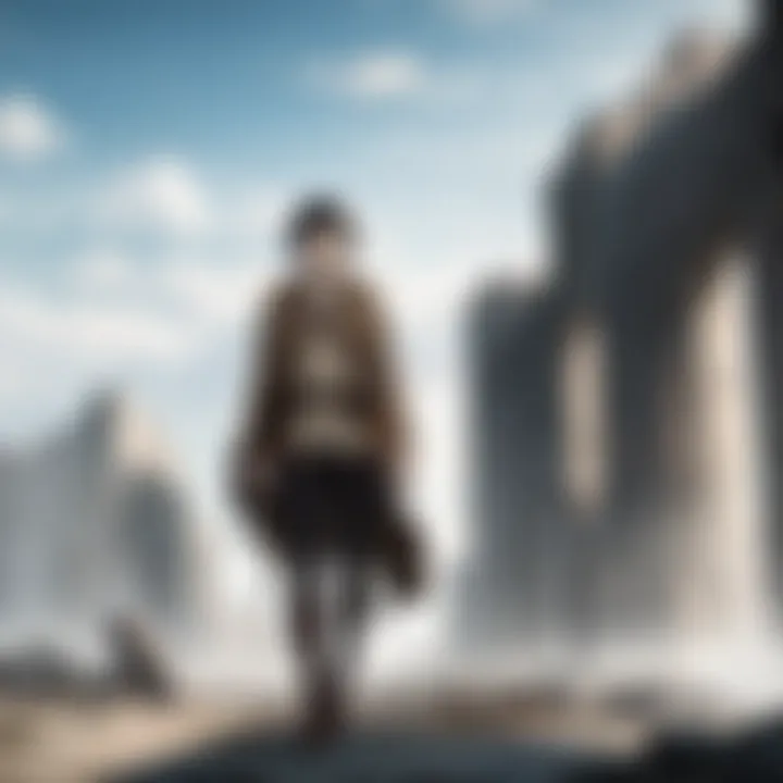 The haunting landscape of the walls in Attack on Titan