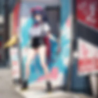 Vibrant Anime Character on Canvas Vibrant canvas featuring a character from a popular anime series