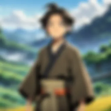 The Emotional Journey of Key Characters An artistic representation of the emotional journey of key characters from Dororo.
