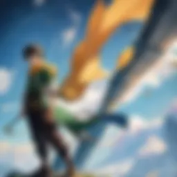 A captivating illustration of Gon Freecss showcasing his determination and spirit.