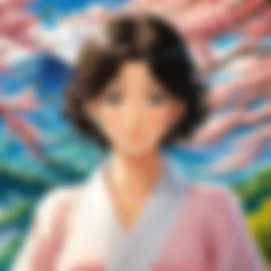 Cultural Reflections A thoughtful depiction of the cultural themes present in shoujo manga, illustrating its societal impact.