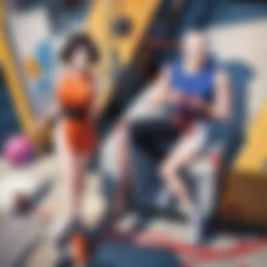 A detailed illustration of the diverse characters from the Dragon Ball series standing together.