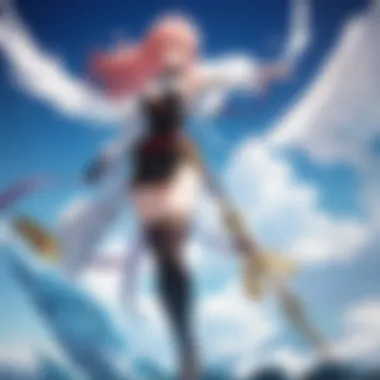 Epic Anime Competition Dynamic showdown between anime characters in a competitive arena