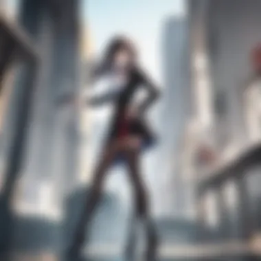 Symbolic representation of rivalry and teamwork in anime