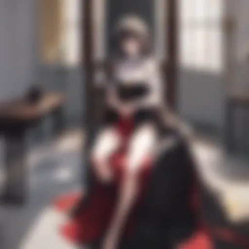 An emotional scene depicting a confession of love