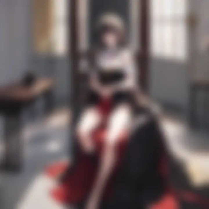 An emotional scene depicting a confession of love