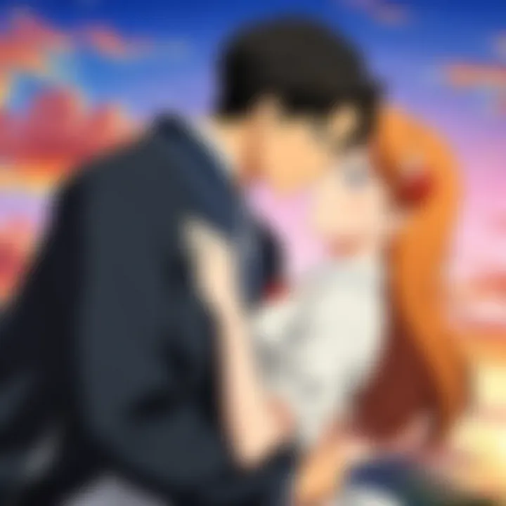 A serene setting showcasing friendship blossoming into romance