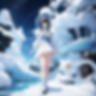 Diverse Themes in Anime Snow Globes A collection of various anime snow globes highlighting the diversity of themes and characters