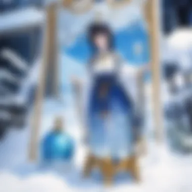 Enchanting Whimsy in Anime Snow Globes A whimsical scene captured within a snow globe, blending anime aesthetics with enchanting winter elements