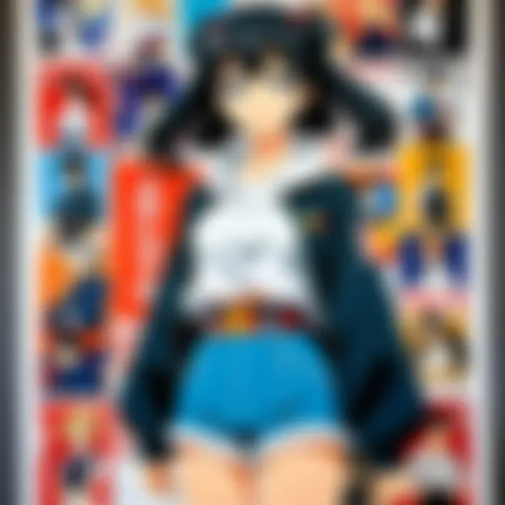 Anime poster featuring a unique artistic style