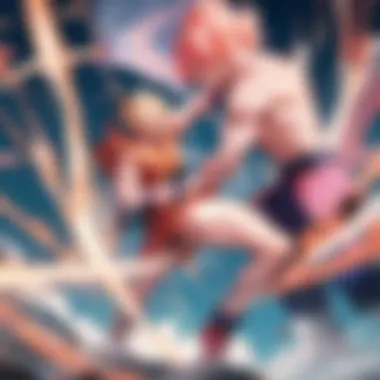Epic Battle: Goku vs. Majin Buu Dramatic battle scene featuring Goku and Majin Buu