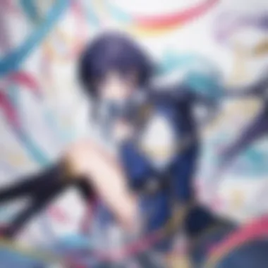 Essence of Banri Anime Characters A vivid illustration showcasing the essence of Banri anime with colorful characters and backgrounds.