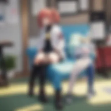 Trainer and Companion Strategy Session A close-up of a trainer strategizing with a Pokémon companion