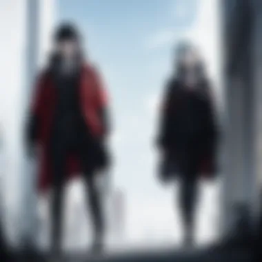 Key Thematic Elements of Tokyo Ghoul An illustration depicting key thematic elements of Tokyo Ghoul