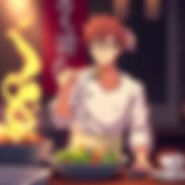 An intense moment showcasing a critical competition that encapsulates the spirit of ambition in the series