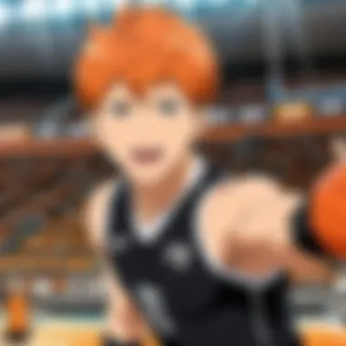 Dynamic action scene from Haikyuu