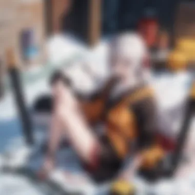 Iconic Scene from Naruto Shippuden A vibrant scene from Naruto Shippuden depicting a key character in action